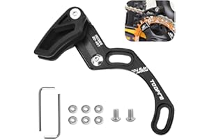 STCRERAG Chain Guide Single-disc Mountain Bike Chain Guide MTB Bike Chain Guard 7075 High-strength Aluminum Alloy Bicycle Chain Protector with 2 screws and 6 washers for Most Road Mountain Bikes