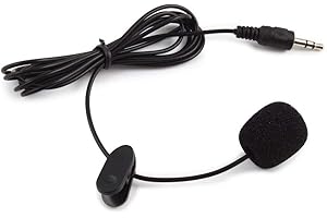 ERISIN Mini 3,5 mm Clip Externes Mikrofon für Autoradio Bluetooth & PC & Laptop, 1,5 m Länge