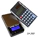 Produktbild Digitale Taschenwaage mit funktionierendem Solar Taschenrecher von 0,1g bis 1000g / 1kg