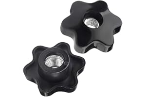 Yudesun Stella Testa Serraggio Manopola Maniglia - M6 M8 M10 M12 M14 M16 Plastica Testa Stella Forma Mano Bloccaggio Manopola Maniglia Femmina Filo