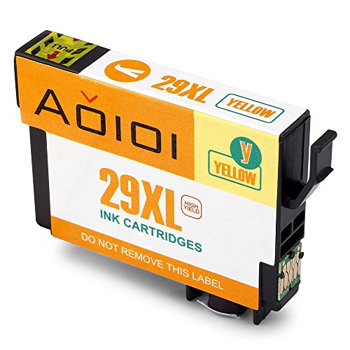 Aoioi Kompatibel Tintenpatronen Ersatz für Epson 29XL 29 (1 Schwarz, 1 Blau, 1 Rot und 1 Gelb) 4er-Pack für Epson XP-342 XP-332 XP-345 XP-442 XP-445 XP-432 XP-247 XP-335 XP-235 XP-245 XP-435 XP-330 XP-430 Patronen - 7