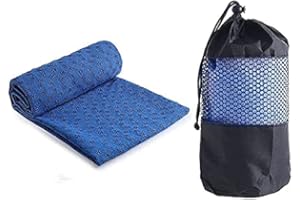 GIMIRO Serviette de yoga antidérapante et séchage rapide - Serviette de tapis de yoga antidérapante - Serviette en microfibre antidérapante idéale pour le yoga chaud, la gym, le pilate