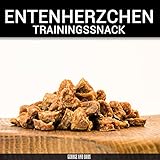 Entenherzchen - 200g - von George & Bobs | Kausnack für Hunde | Trainingssnack aus 100% Entenfleisch