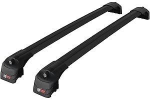 Apline Kompatibel mit Q7 (4M) 2016-2025 ACE-2 Relingträger Dachträger Auto Gepäckträger Schwarz Aluminium 2 Stangen