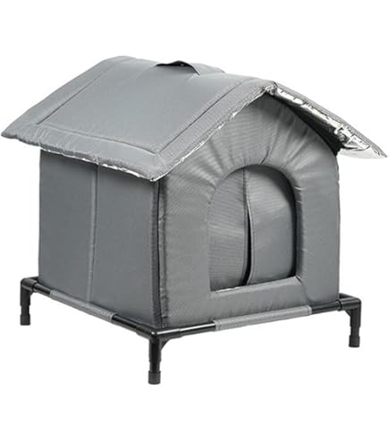 Niche Chat Avec Isolation Maisonnette D'extérieur Chat Robuste Bois Ch