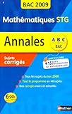 Image de ANNAL 09 ABC SUJ COR MATH STG