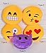 FINEJO Soft Emoji Smiley Emoticon Yellow Round Cushion Pillow Stuffed Plush Toy Doll #3