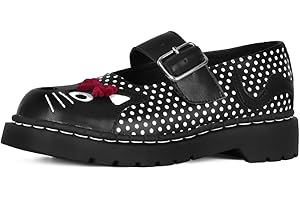T.U.K. Anarchic Mary Jane Kitty - Décoration Kitty avec Sangle à Boucle - Chaussures pour Femmes Kitty