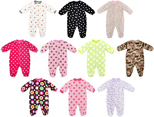 BABY BOYS GIRLS SLEEPSUIT FLEECE ONESIE 0-9 MONTHS FREE P&P BNWT