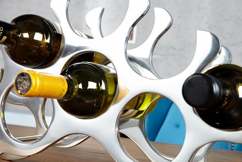 Design Accessoire Alu Weinregal fuer 10 Flaschen - 4