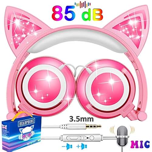Amazon.co.uk pink cat ears headphones Electronics & Photo