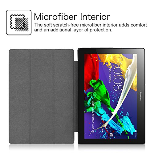 Fintie Lenovo Tab 2 A10-30 / Tab 2 A10-70 / Tab 3 10 Plus Hülle – Ultra Slim Superleicht Schutzhülle Tasche mit auto Sleep / Wake Funktion für Lenovo Tab 2 A10-30 / A10-30L / A10-30F / Tab 2 A10-70 / A10-70L / A10-70F / TAB3 10 Plus / Tab 3 10 Business 10,1 Zoll Tablet, Königsblau - 3