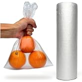 Obulco Supplies &ndash; Plastic Bag &ndash; Small Resistant Plastic Bag &ndash; 500 Units &ndash; Transparent Market Bags Roll &ndash; Food Safe &ndash; 30 x 40