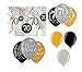 Produktbild Feste Feiern Zum 70 Geburtstag I 21 Teile Luftballon Deckenhänger Swirl Gold Schwarz Silber Party Deko Set Alles Gute