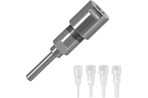 KATSU TOOLS KATSU Tige d'Extension de Pince de Foret de Routeur 8mm à 8mm, d'Adaptateur de Mandrin, pour Machine de Gravure CNC Foret de Outil de Fraisage du Tour Bois 133394