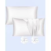 Ipeksi Saten 50x70 Cm Yastık Kılıfı 2 Adet, Kıvırcık Sa&ccedil;lar,Dalgalı ve D&uuml;z sa&ccedil;lar, Bordo 2 Adet Hediye Saten Toka,Cilt Dostıu