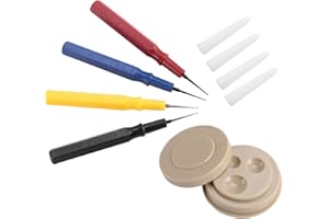 Akozon Kit Olio per Orologi da Tasca, Set Oliatore per Orologi 1 Applicatore per Orologi con Grasso Siliconico per Tazza D'olio 4 Kit Assortimento di Penne Moebius 9010 Strumento di