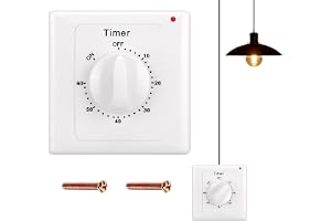 Nedräkningsbrytare: AC 220 V 60 minuters tidsbrytare med timer, vattentät IP65, nedräkningskontroll, timer, badrumsuttag