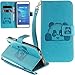 Produktbild Neu ISENPENK Huawei Y6 2/Y6 II/Honor Holly 3/Huawei Honor 5A Hülle Leder [Blau] Magnet,Tiere Muster 3D Panda Huawei Y6 2/Y6 II/Honor Holly 3/Huawei Honor 5A Flip Case Tasche 3-in-1 Bookstyle Geldbörse Tasche,Standfunktion Schutzhülle Tasche Credit Card Slots Wallet Case Leder