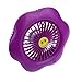Produktbild OME&QIUMEI 172 * 162 * 50 Mm Draagbare Oplaadbare Led Mute Ventilator Luchtkoeler Mini Büro Bloemvorm Usb-Frachtbrief Ventilator Voor Thuiskantoor Reizen Paars