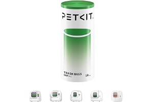PETKIT Påsar för Kattlådor, Ersättningsavfallspåsar för PURA MAX 2 och PUROBOT MAX PRO 2, Anti-repor, Hållbar, 1 Rulle (18 St