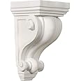 Ekena COR04X04X07DE 4" W x 4" D x 7 1/2" H Devon Corbel, Primed