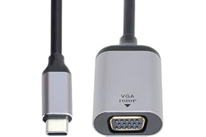 chenyang CY Adattatore Monitor 1080p 60hz USB C Tipo C Maschio a VGA Femmina Cavo per Tablet & Telefono & Laptop