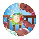 TOMY Nachtlicht Kinderzimmer „Winnie Puuh Traumshow“ mehrfarbig – Einschlafhilfe für Babys mit Musik – vereint Babyspieluhr und Schlummerlicht – ab 0 Monate - 2