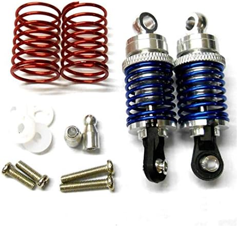 58050S 1/10 Scale RC Alloy Shock Absorbers Damper Set x 2 Silver 50mm Long