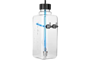 Oumefar RC bensbränsletank, RC flygplan bränsletank tillbehör RC transparent bränsletank ersättningsdel för fjärrkontroll modell fjärrkontroll flygplan (410 ml (för 30-40 cc flygplan))
