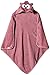 Pippi Baby-Girls Hooded Towel with Face Dressing Gown, Pink (Rose), One Size (manufacturer size:83X83)
