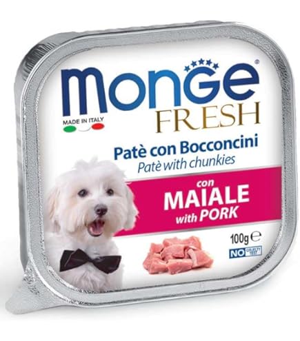 Monge Monoprotein Cane - Umido Solo Maiale, 12 Vaschette Da 150g, Grainfree - Foto 6