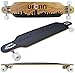 Produktbild Longboard Skateboard Holz 105cm 41 inch Komplettboard Black High Speed Kugellager ABEC 7 weiche Rollen weiß Skater Cruiser
