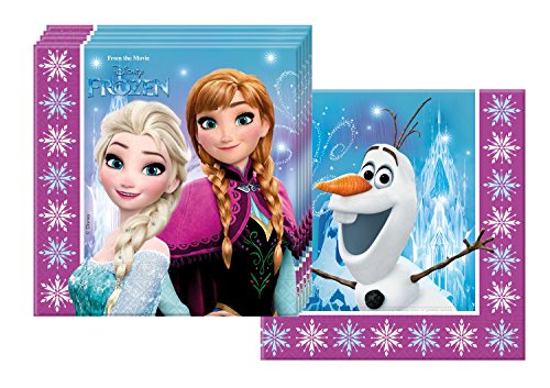 Procos 10110970B – Partyset Disney Frozen Northern Lights, Größe XL, 52 teilig - 4
