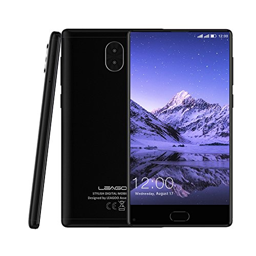LEAGOO KIICAA MIX, 4G LTE Dual Nano SIM Handy, Smartphone Ohne Vertrag, 5,5 Zoll Voll Display, Android 7.0, Octa Core Fingerabdruck ID, Triple Kamera (F:13MP, R:13MP + 2MP) GÃ¼nstiges Mobiltelefon, Schwarz
