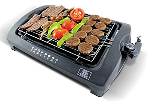 WTC praktischer BBQ Elektro Tischgrill Elektrogrill elektrischer Barbeque Grill (Schwarz) - 2