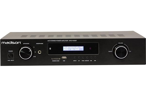 Madison MAD1400BT-BK Amplificateur Hi-Fi stéréo