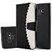 Produktbild Lederhülle für Samsung Galaxy Note 9, ZCRO Handyhülle Leder Schutzhülle Tasche Magnet Flip Case Hüllen Handytasche Inner Silikon Ultra Dünn Cover mit Kartenfach Standfunktion Rundumschutz Etui Klapphülle Schale für Samsung Galaxy Note 9 (Schwarz Weiß)