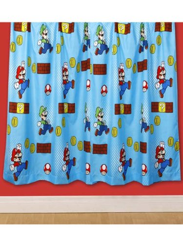 Character World 72-inch Nintendo Mario Brothers Curtains, Multi-Color