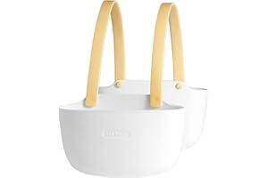 AIDBUCKS ABK Supporto per spugna per lavello da cucina, in gomma TPR, colore bianco e giallo.