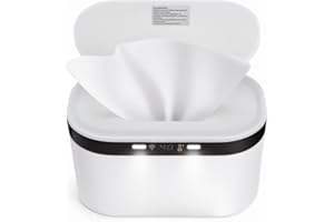 MYPIN Scaldasalviette per Neonati, Design Innovativo a Molla, Scaldasalviette per Pannolini con Lucietta Notturna, Riscaldamento Rapido e Omogeneo | Display della Temperatura, 4 Livelli di Regolazione