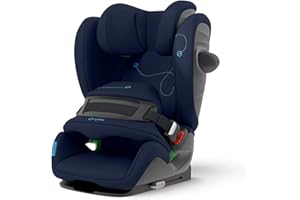 CYBEX Gold Pallas G i-Size Fotelik samochodowy, Do samochodów z i bez ISOFIX, 76 - 150 cm, Od ok. 15 miesięcy do ok. 12 lat (ok. 9 - 50 kg), Navy Blue