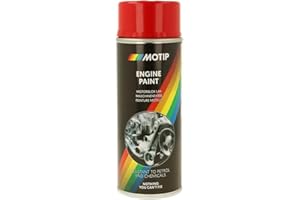 Peinture pour Moteur Motip - Bombe Aérosol Spray de Peinture pour Moteur Auto Moto - Rouge - 400 ml - Ref. 04091