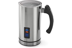 KSFFLO Milk Frother Electric, 4 in 1 Froth Maker, Milk Warmer Coffee Frother with Strix Temperature Controls, Non-Stick Interior for Coffee, Latte, Hot Milk, Cappuccino, Macchiato