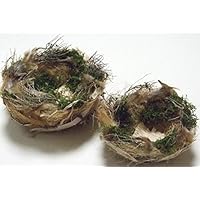 OSTERNESTER 2ER SET/ Osternest/ Osterkorb/ Vogelnest/ Osterdeko/ Ostergras/ Tischdeko/ Ostern/ Einzug/ Geburtstag/ Geschenk/ Naturdeko