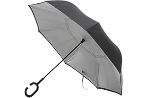 InnovaGoods® Parasol z odwrotnym zamykaniem, otwiera i zamyka parasol łatwo, z funkcją odwrotnego zamykania, kompaktowy i lekki design, idealny na codzień.