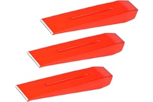 FISHBULL Spaltkeil-Set 3 Stück 1,5 kg 180 mm - Scheitkeile aus Stahl für Kaminholz