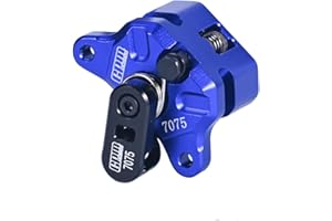 Levigo 7075 - Conjunto de pinza de freno delantero de aluminio para motocicleta RC compatible con LOSI-1/4 PROMOTO-MX Motorcycle RTR,/FXR-LOS06000/LOS06002 RC piezas de actualización, azul