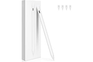 BONZATA iPad 2nd Generation Pen with Wireless Charging, iPencil 2nd Generation with Palm Rejection & Tilt Pencil for iPad 6/7/8/9/10, Mini 5/6, Air 3/4/5/11'M2, iPad Pro 11''/12.9''/13'M4