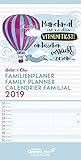 GreenLine Sheepworld Boho Familienplaner 2019 - Wandkalender, Familienkalender - 23 x 45,5 cm by 